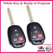 2 For 2014 2015 2016 2017 2018 Toyota Corolla Keyless Entry Remote Car Key Fob