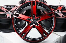 18 Wheels Black Red Rims 5x114.3 Fit Honda Civic Nissan Sentra Maxima Veloster