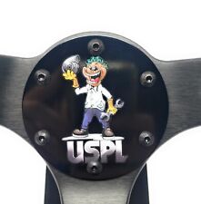 Uspl Black Steering Wheel Horn Delete Plate With Logo Hardware Hdp-001bk