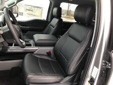 2021 2022 2023 Ford F-150 Xlt Super Crew Factory-style Black Leather Seat Covers