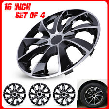 16 Set Of 4 Silver Wheel Covers Snap On Full Hub Caps Fit R16 Tire Steel Rim