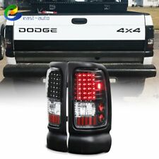 For 94-01 Dodge Ram Truck 1500 2500 3500 Blackchrome Housing Led Tail Light