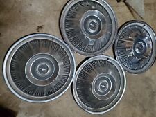4 Oem Vintage 1964 Ford T Bird Thunderbird Hubcaps Wheel Covers