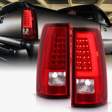 2003-2006 Chevy Silverado 1500 2500 3500 Red Led Tube Tail Lights Brake Lamps