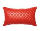 Genuine Leather Pillow Cover Throw Lumber Cushion Case Living Home Dcor Red