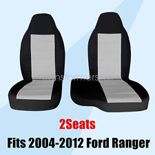 Fits 2004-2012 Ford Ranger 6040 High Back Bench Seat Cover Black Gray