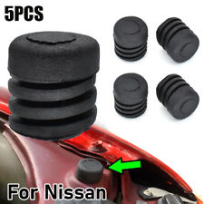 5pcs Black Rubber Car Bonnet Rubber Buffer Hood Washer Bumper Parts For Nissan