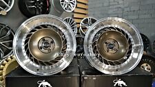 New 17 Inch 5x114.3 Ykw Deep Dish Concave Wheels For Vw Honda Nissan Old School