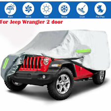 6-layer Car Cover For Jeep Wrangler 2 Door Cj Yj Tj Jk Dust Uv Rain Protection