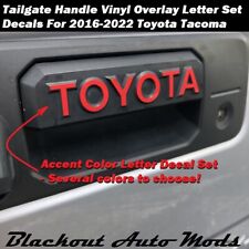 For 2016-2022 Tacoma Tailgate Handle Letters Sticker Vinyl Decals