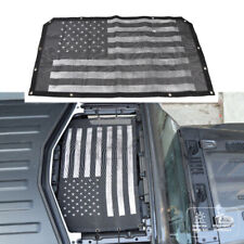 Front Mesh Door Sun Shade Top Half Cover Uv Protection For Jeep Wrangler Jl 18