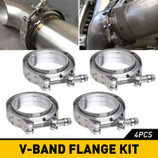 3 V-band Flangeclamp Kit Malefemale With Ridge Exhaust Stainless X4