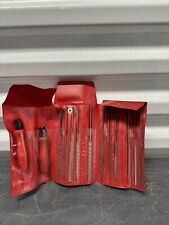 Vintage Snap-on Hbfn120 Swiss Needle File Set 14pc In Plastic Pouch