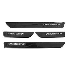 Door Sill Scuff Plate Scratch Protector For Land Rover Carbon Edition Black 4x