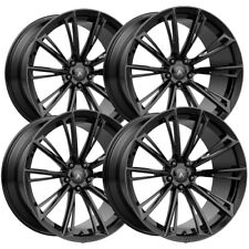 Set Of 4 Staggered-asanti Abl30 Corona 20 5x120 35mm Gloss Black Wheels Rims