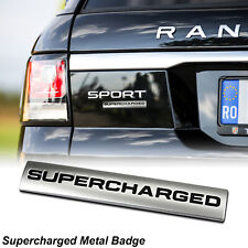 Metal 3d Aluminum Supercharged Emblem Dash Sticker Fender Badge For Range Rover