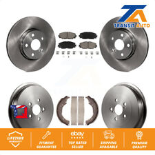 Frontrear Disc Brake Rotors Ceramic Pads And Drum Kit For Toyota Corolla