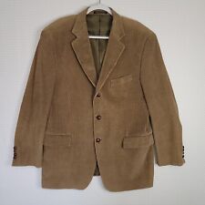 Euc Vtg Zagato Signature Collection 100 Cotton Brown Corduroy Sports Jacket