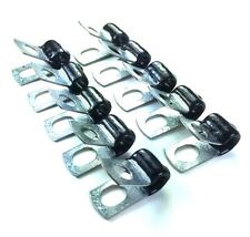 14 Brake Line Clip Set. Steel With Rubber Insulation. Pack Of 10
