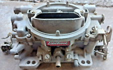 Edelbrock 1407 750cfm 4bbl Carburetor Manual Choke Very Nice