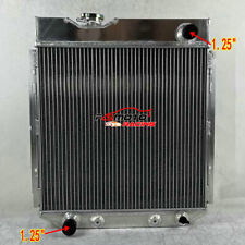 3 Row Aluminum Radiator For 1960-1966 Ford Mustang Falcon Comet 6cyl 1.25 Pipe