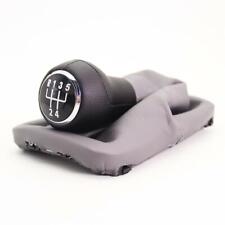5 Speed Gear Shift Knob Gaiter Gray Boot For Vw Beetle 1998 - 2011 12 Mm Hole