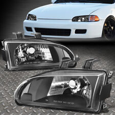 For 92-95 Honda Civic Eg Ej Eh Blackclear Oe Style Replacement Headlight Lamps