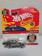 Hot Wheels Classics Series 4 With Button 1967 Dodge Charger Chrome Car