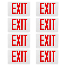 Double Sided Red Led Exit Sign Emergency Lights With Battery Backup Ac120-277v