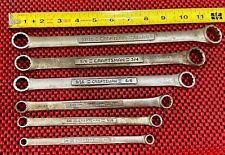 Vintage Craftsman 6 Pc Set V Vv Series Double Box End Wrench Set Made In Usa