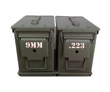 Ammo Can Labels Stickers Pick Caliber Vinyl Decal Sign Bullet Hunting Range Gun