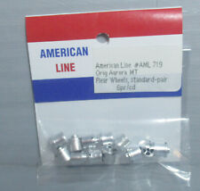New Old Stock Afx 6 Pair Silver Painted Rear Wheels For Afx Mt Ho Slot Cars