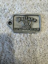 Sultans Long Beach Car Club Plaque Vintage Keychain Rare Graphic Sultans Promo