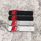 2pcs For Audi S-line Side Fender Marker Emblem Decal Badge Decoration Gloss New
