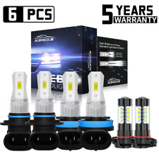 Led Headlights Fog Lights Bulbs Kit For Chevy Silverado 1500 2500 2007-2015