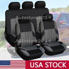 For Toyota Tacoma Car Seat Cover Full Set Cloth 5-seats Front Rear Protectors