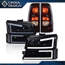 Fit For 03-07 Silverado Led Drl Headlights Bumper Lamp Tail Lights