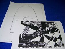 1960-70 Dixco Hood Tach Mounting Booklet And Template...booklettemplatedetails