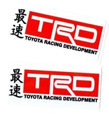 Toyota Racing Development Trd Decals Japan Car Truck Window Sticker Domo Jdm