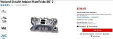 Weiand Stealth Intake Manifold 8012 - Ford 429460 Bbf