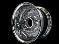 15x7 Wire Wheels Reverse 100 Spoke Deep Dish All Chrome Set Of 4 Complete