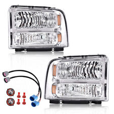 Fit For 1999-2004 Ford F-250 F-350 Super Duty Excursion Conversion Headlights