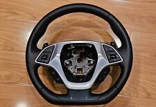 2014-2019 C7 Corvette Automatic Leather D-shaped Steering Wheel Gray Stitching