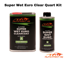 Super Wet Euro Clear Coat Quart 1 Pint Act 21 Clearcoat Kit