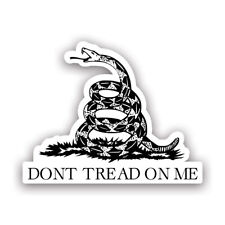 Dont Tread On Me Flag Sticker Decal - Weatherproof - Gadsden Flag