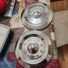 Pair Of 1957 1958 1959 Ford Oem Dog Dish Hubcap 10-12