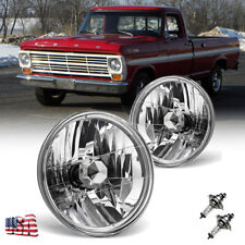 7 Round Conversion Head Lights For 1969-1974 Ford F100 Pikcup 75-76 Ford F150
