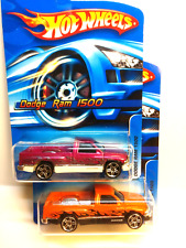 Hot Wheels Dodge Ram 1500 141 Lot Of 2 - Orange Magenta