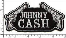 22 Pcs Embroidered Iron On Patches Johnny Cash Blackwhite 124x60mm Ap056jo2