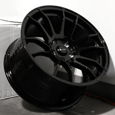 18x9.5 Black Wheels Vors Tr10 5x114.3 35 Set Of 4 73.1